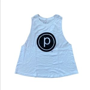 Pure Barre Cropped Racerback Tank